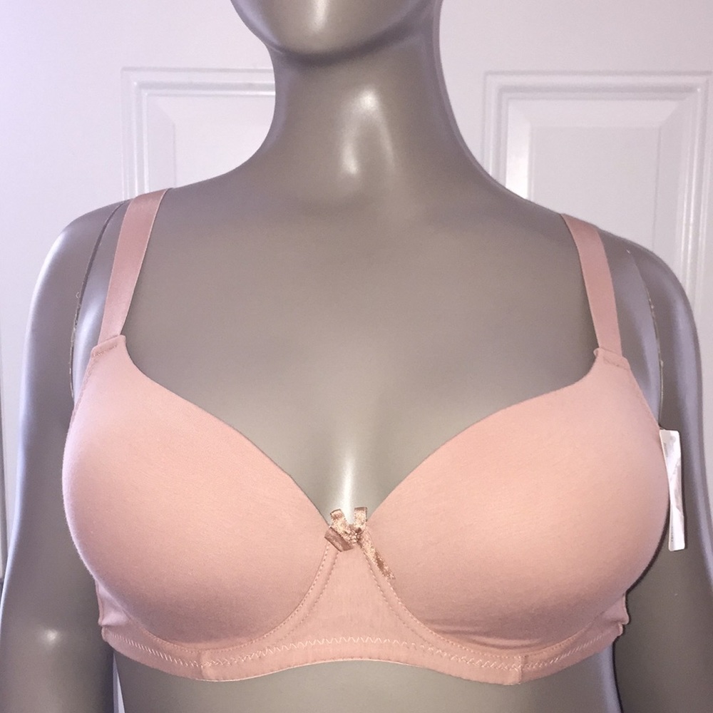 Emily Johnson Ladies Underwire Padded Bra Beige Taupe Size 40DD